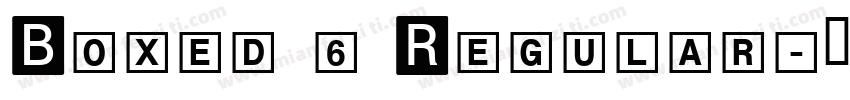 Boxed 6 Regular字体转换
